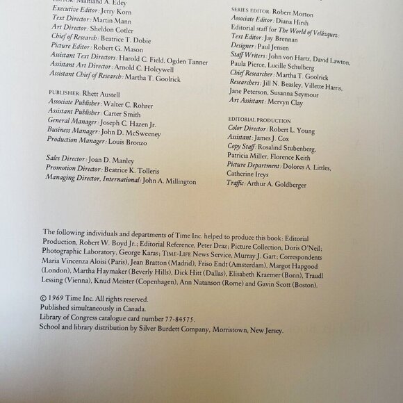 Vintage 1969 Time Life Library of Art World of VelasquezFamous Artists Slip Case - Picture 8 of 8